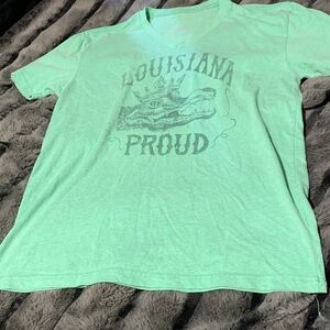 #366 Green Louisiana Proud T-Shirt